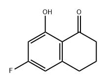 1(2H)-Naphthalenone, 6-fluoro-3,4-dihydro-8-hydroxy- Struktur