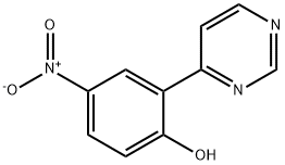 4-Nitro-2-(4-pyrimidinyl)phenol Struktur