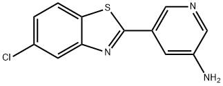 3-Pyridinamine, 5-(5-chloro-2-benzothiazolyl)- Struktur