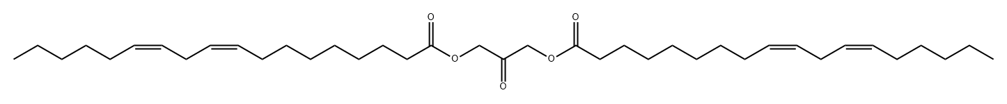 9,12-Octadecadienoic acid (9Z,12Z)-, 1,1'-(2-oxo-1,3-propanediyl) ester Struktur