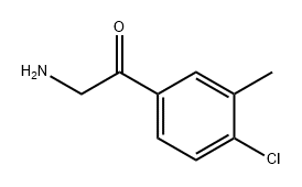 Ethanone, 2-amino-1-(4-chloro-3-methylphenyl)- Struktur