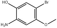 2-Amino-5-bromo-4-methoxyphenol Struktur