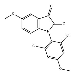 1H-Indole-2,3-dione, 1-(2,6-dichloro-4-methoxyphenyl)-5-methoxy-