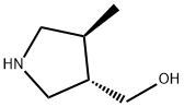 3-Pyrrolidinemethanol, 4-methyl-, (3S,4S)- Struktur