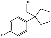 Cyclopentanemethanol, 1-(4-fluorophenyl)- Struktur