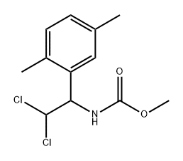 Carbamic acid, [2,2-dichloro-1-(2,5-dimethylphenyl)ethyl]-, methyl ester (9CI) Struktur