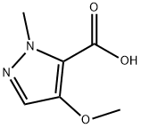 1H-Pyrazole-5-carboxylic acid, 4-methoxy-1-methyl- Struktur