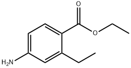 Benzoic acid, 4-amino-2-ethyl-, ethyl ester Struktur