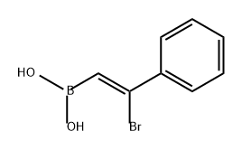 Boronic acid, [(1Z)-2-bromo-2-phenylethenyl]- (9CI) Struktur