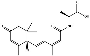 (+)-cis,trans-Abscisic Acid-L-alanine Struktur