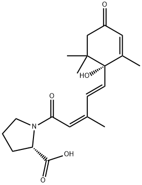 (+)-cis,trans-Abscisic Acid-L-proline Struktur