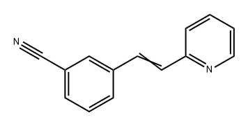 Benzonitrile, 3-[2-(2-pyridinyl)ethenyl]- Struktur