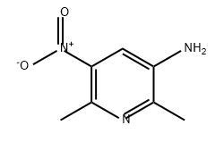 3-Pyridinamine, 2,6-dimethyl-5-nitro- Struktur