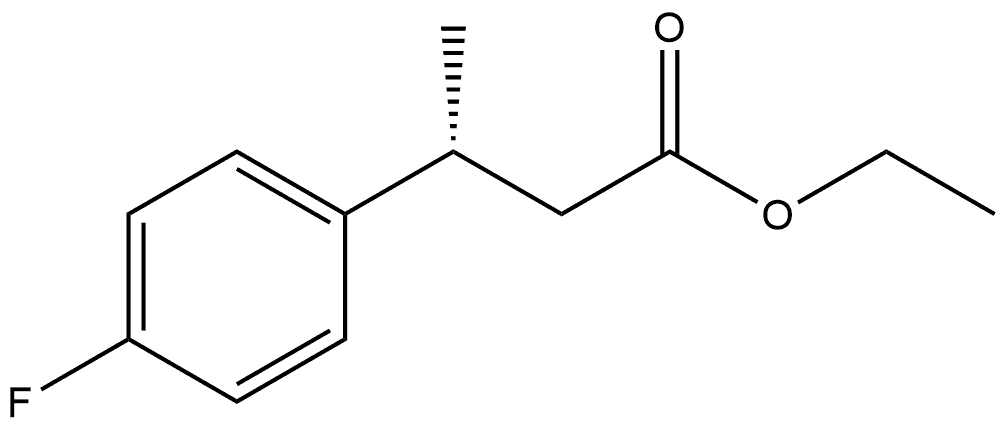 Benzenepropanoic acid, 4-fluoro-β-methyl-, ethyl ester, (βR)-