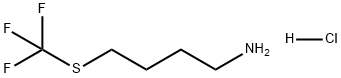 1-Butanamine, 4-[(trifluoromethyl)thio]-, hydrochloride (1:1) Struktur