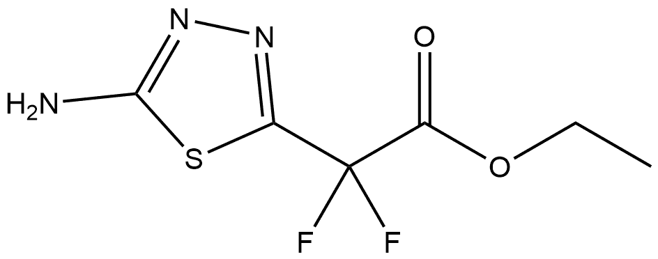 Ethyl 5-amino-α,α-difluoro-1,3,4-thiadiazole-2-acetate Struktur