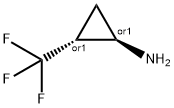 rel-(1R,2R)-2-(Trifluoromethyl)cyclopropanamine Struktur