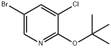 Pyridine, 5-bromo-3-chloro-2-(1,1-dimethylethoxy)- Struktur