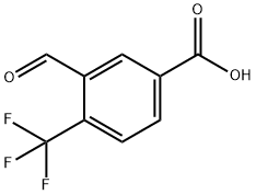 Benzoic acid, 3-formyl-4-(trifluoromethyl)- Struktur