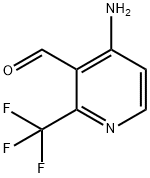 3-Pyridinecarboxaldehyde, 4-amino-2-(trifluoromethyl)- Struktur