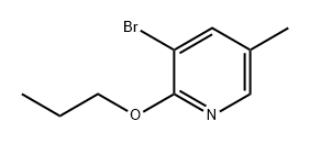 Pyridine, 3-bromo-5-methyl-2-propoxy- Struktur