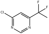 Pyrimidine, 4-chloro-6-(1,1-difluoroethyl)- Struktur