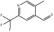 5-Methyl-2-(trifluoromethyl)pyridine-4-carboxaldehyde Struktur