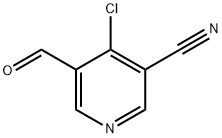 3-Pyridinecarbonitrile, 4-chloro-5-formyl- Struktur