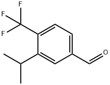 Benzaldehyde, 3-(1-methylethyl)-4-(trifluoromethyl)- Struktur