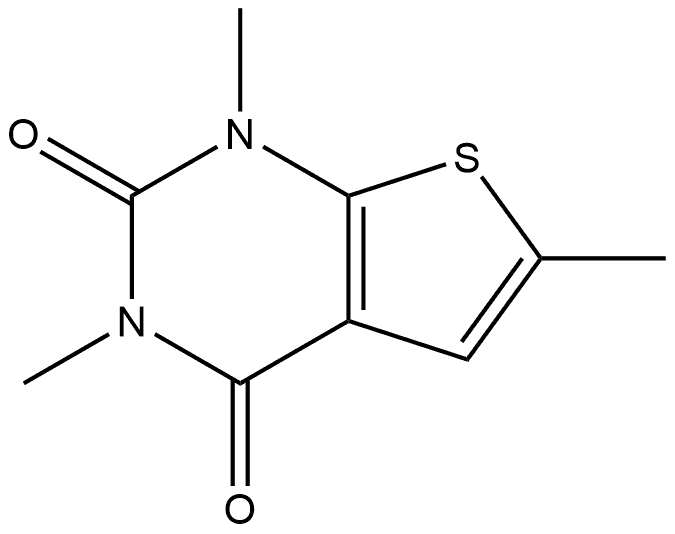 1,3,6-Trimethylthieno[2,3-d]pyrimidine-2,4(1H,3H)-dione Struktur