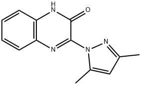 2(1H)-Quinoxalinone, 3-(3,5-dimethyl-1H-pyrazol-1-yl)- Struktur