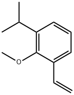 Benzene, 1-ethenyl-2-methoxy-3-(1-methylethyl)- Struktur