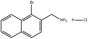 2-Naphthalenemethanamine, 1-bromo-, hydrochloride (1:1) Struktur