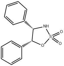 1,2,3-Oxathiazolidine, 4,5-diphenyl-, 2,2-dioxide, (4S,5R)- Struktur