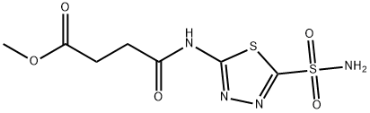 Butanoic acid, 4-[[5-(aminosulfonyl)-1,3,4-thiadiazol-2-yl]amino]-4-oxo-, methyl ester