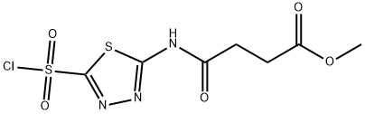 Butanoic acid, 4-[[5-(chlorosulfonyl)-1,3,4-thiadiazol-2-yl]amino]-4-oxo-, methyl ester