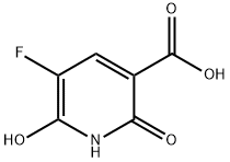 3-Pyridinecarboxylic acid, 5-fluoro-1,2-dihydro-6-hydroxy-2-oxo- Struktur