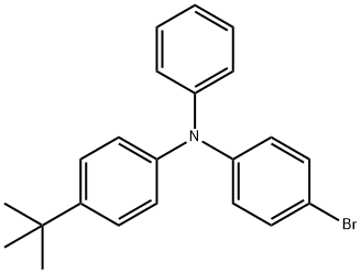 Benzenamine, 4-bromo-N-[4-(1,1-dimethylethyl)phenyl]-N-phenyl- Struktur