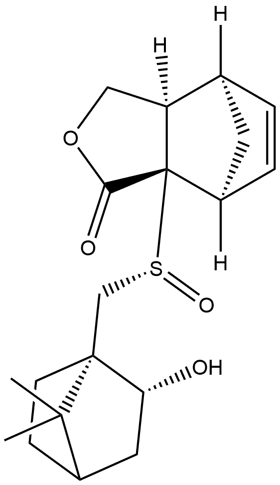 4,7-Methanoisobenzofuran-1(3H)-one, 3a,4,7,7a-tetrahydro-7a-[[(2-hydroxy-7,7-dimethylbicyclo[2.2.1]hept-1-yl)methyl]sulfinyl]-, [3aR-[3aα,4α,7α,7aα[R*(1S*,2R*,4R*)]]]- (9CI)