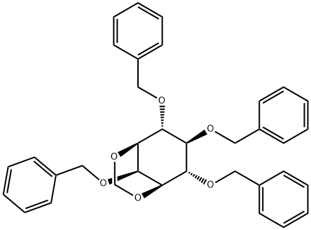 myo-Inositol, 1,3-O-methylene-2,4,5,6-tetrakis-O-(phenylmethyl)- Struktur