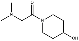 Ethanone, 2-(dimethylamino)-1-(4-hydroxy-1-piperidinyl)- Struktur