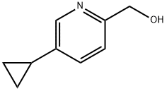 2-Pyridinemethanol, 5-cyclopropyl- Struktur