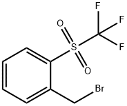 1-(Bromomethyl)-2-[(trifluoromethyl)sulphonyl]benzene Struktur