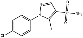 1H-Pyrazole-4-sulfonamide, 1-(4-chlorophenyl)-5-methyl- Struktur