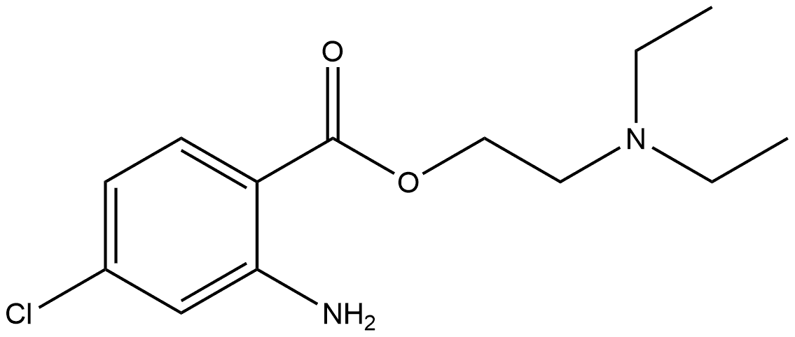 2-(Diethylamino)ethyl 2-amino-4-chlorobenzoate Struktur