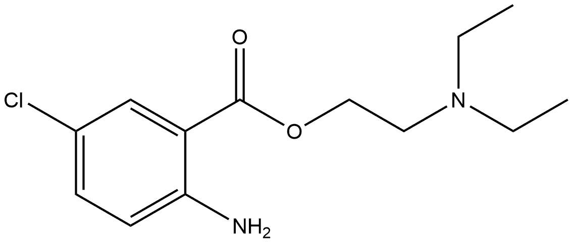 2-(Diethylamino)ethyl 2-amino-5-chlorobenzoate Struktur