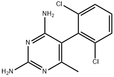 2,4-Pyrimidinediamine, 5-(2,6-dichlorophenyl)-6-methyl- Struktur