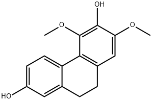 2,6-Phenanthrenediol, 9,10-dihydro-5,7-dimethoxy- Structure