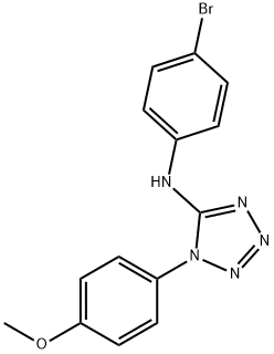 1H-Tetrazol-5-amine, N-(4-bromophenyl)-1-(4-methoxyphenyl)- Struktur