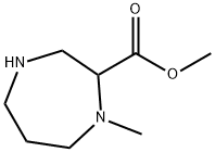 1H-1,4-Diazepine-2-carboxylic acid, hexahydro-1-methyl-, methyl ester Struktur